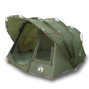 vidaXL Tienda de pesca 5 personas impermeable verde oliva