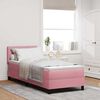 vidaXL Cama tipo Box Spring con colch&oacute;n Rosa 80 x 200 cm Terciopelo