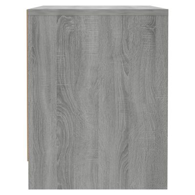 vidaXL Mesita de noche madera de ingeniería gris Sonoma 45x34x44,5 cm