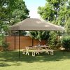 vidaXL Tienda de fiesta plegable Pop-Up taupe 440x292x315 cm