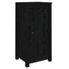 vidaXL Aparadores 2 uds madera maciza de pino negro 39x35x80 cm
