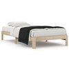 vidaXL Estructura de cama sin colch&oacute;n madera maciza de pino 100x200 cm