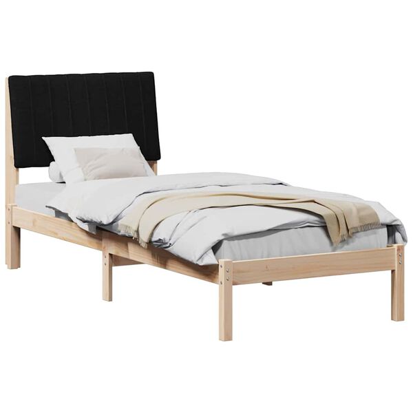 vidaXL Estructura de cama Marrón 80 x 200 cm Madera de pino macizo