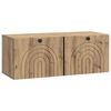 vidaXL Mueble para TV de pared Roble Artesanal 78,5 x 31 x 30 cm