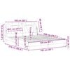vidaXL Estructura de cama Viana sin colch&oacute;n cuero sint&eacute;tico blanco 160x200cm