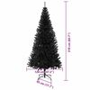 vidaXL &Aacute;rbol de Navidad con 300 LED con soporte Negro 210 cm PVC