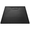 vidaXL Plato de ducha SMC negro 120x70 cm