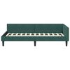 vidaXL Estructura de cama en esquina Verde oscuro 90 cm x 200 cm