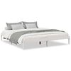 vidaXL Cama extralarga sin colch&oacute;n madera maciza pino blanca 200x220cm