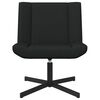vidaXL Silla giratoria Negro 63 x 75 x 76 cm tela