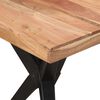 vidaXL Mesa de comedor madera maciza de acacia negra 140x70x76 cm