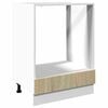 vidaXL Armario de horno madera contrachapada color roble 60x46x81,5 cm