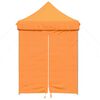 vidaXL Tienda de fiesta plegable Pop-Up 4 paredes laterales naranja