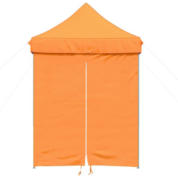 vidaXL Tienda de fiesta plegable Pop-Up 4 paredes laterales naranja