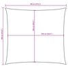 vidaXL Toldo de vela cuadrado tela Oxford marr&oacute;n 7x7 m