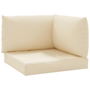 vidaXL Cojines para palets 3 unidades tela Oxford beige