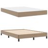 vidaXL Estructura de cama con colch&oacute;n Capuchino 140 x 190 cm tela