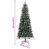vidaXL &Aacute;rbol de Navidad artificial Verde 180 cm PVC, Pl&aacute;stico y Acero