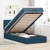 vidaXL Estructura de cama otomana colch&oacute;n terciopelo azul oscuro