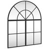 vidaXL Espejo de pared arco de hierro negro 60x70 cm