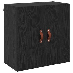 vidaXL Mueble de pared Montaje en la pared Roble negro 60 x 31 x 60 cm