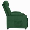 vidaXL Sill&oacute;n elevable tela verde oscuro