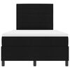 vidaXL Cama tipo Box Spring con colch&oacute;n Negro 120 x 190 cm tela