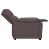 vidaXL Sill&oacute;n reclinable de tela marr&oacute;n oscuro