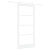 vidaXL Puerta Corredera 93 x 202 cm Madera de pino maciza y vidrio