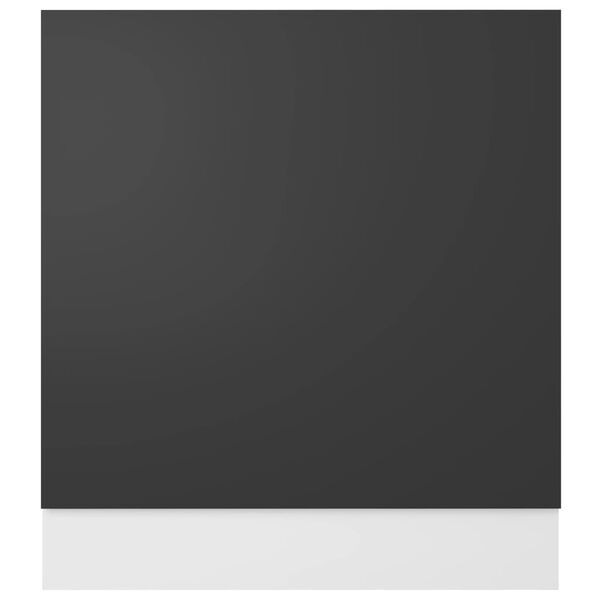 vidaXL Panel para lavavajillas "Lyon" gris 59,5x3x67 cm de madera sintética