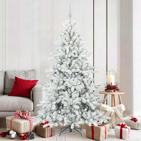 vidaXL &Aacute;rbol de Navidad artificial con ramas articuladas 180 cm PVC