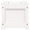 vidaXL Jardinera de madera maciza de pino blanca 31x31x31 cm