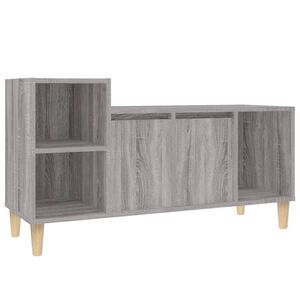 vidaXL Mueble de TV madera contrachapada gris Sonoma 100x35x55 cm