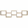 vidaXL Estante cubo de pared 5 compartimentos madera roble artisan