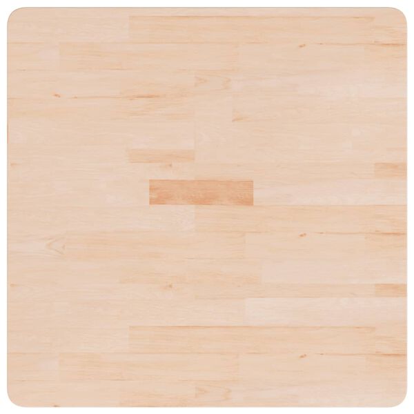vidaXL Tablero de mesa cuadrada madera de roble sin tratar 70x70x1,5cm