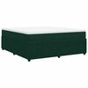 vidaXL Cama box spring con colch&oacute;n terciopelo verde oscuro 180x200 cm