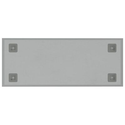 vidaXL Pizarra magnética de pared vidrio templado blanco 50x20 cm