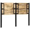 vidaXL Cabecero 140 cm Madera Maciza Mango y Hierro