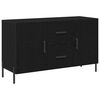 vidaXL Aparador Roble Negro 100 x 36 x 60 cm Madera de ingenier&iacute;a
