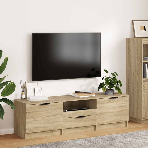 vidaXL Mueble de TV roble Sonoma 140x35x40 cm madera de ingenier&iacute;a