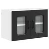 vidaXL Panel de lavaplatos Kalmar Negro 60 x 31 x 40 cm