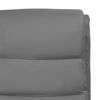 vidaXL Sillón de masaje de cuero sintético gris