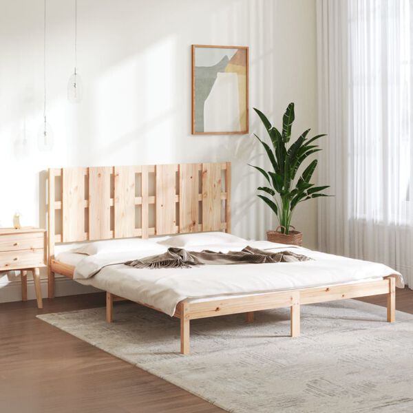 vidaXL Estructura de cama madera maciza 150x200 cm