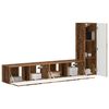 vidaXL Conjunto de mueble de TV Montaje en la pared 2 pcs Madera vieja