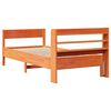 vidaXL Estructura de cama sin colch&oacute;n madera de pino marr&oacute;n 90x200 cm