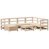 vidaXL Juego de sof&aacute;s de jard&iacute;n 8 pzas madera maciza de pino