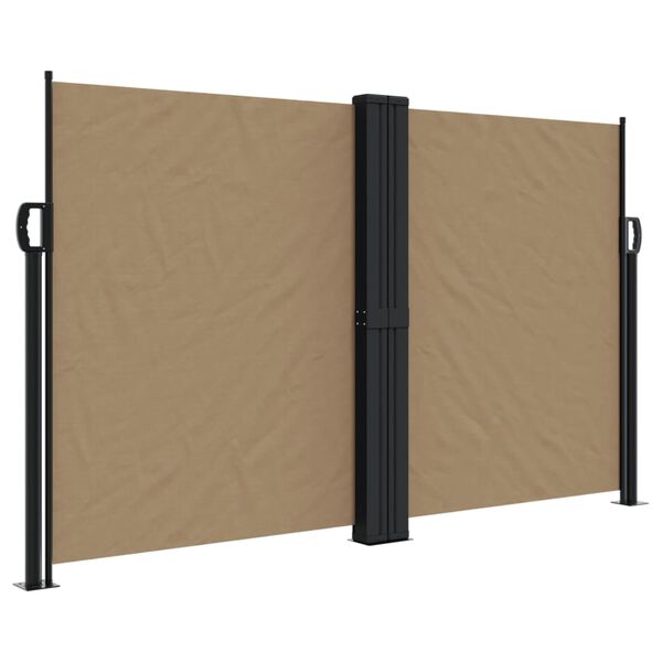 vidaXL Toldo lateral retráctil gris taupe 140x1000 cm