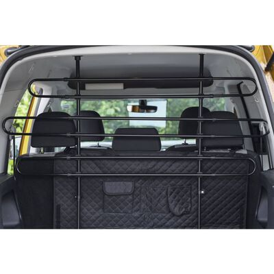 Kerbl Panel de seguridad de coche para mascotas negro 75-110 cm
