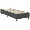 vidaXL Cama box spring tela gris oscuro 100x200 cm