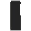vidaXL Aparador con luces LED negro 60,5x37x100 cm